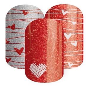 Jamberry From The Heart Full Sheet Nail Wraps 32L4